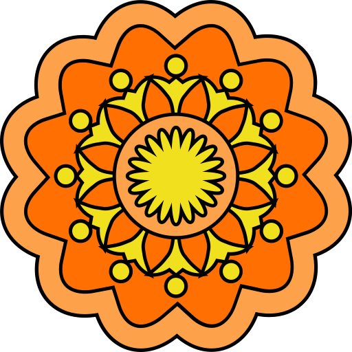 mandala Icône gratuit mandala Icône gratuit