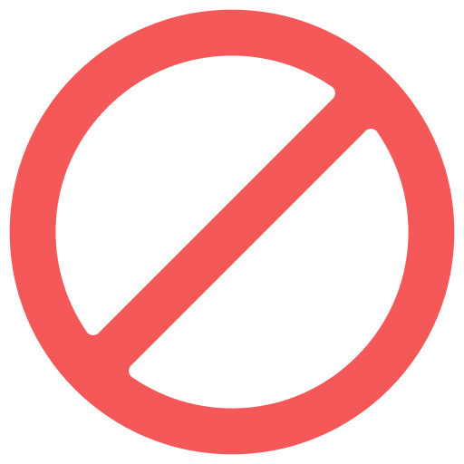 Prohibited free icon