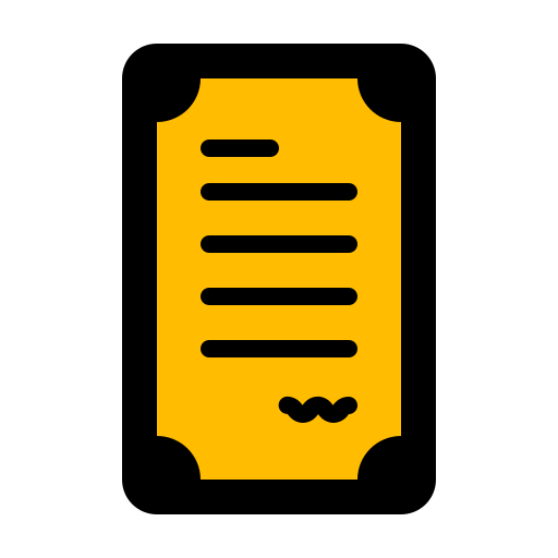 certificado icono gratis