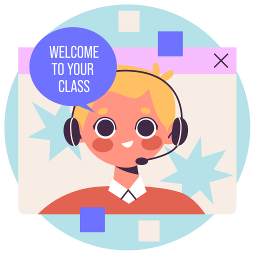 Online lesson free sticker