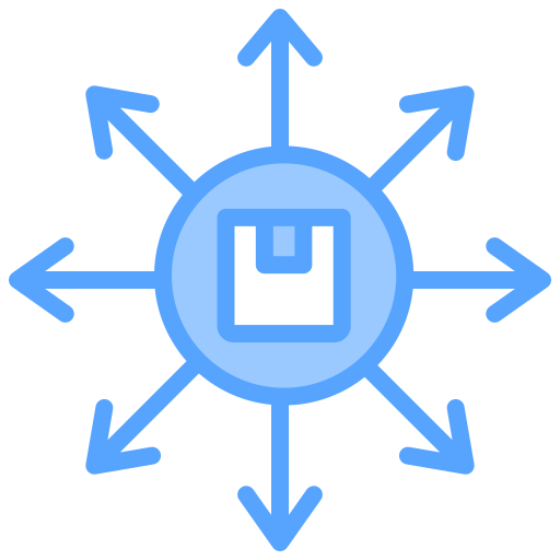 Distribution free icon