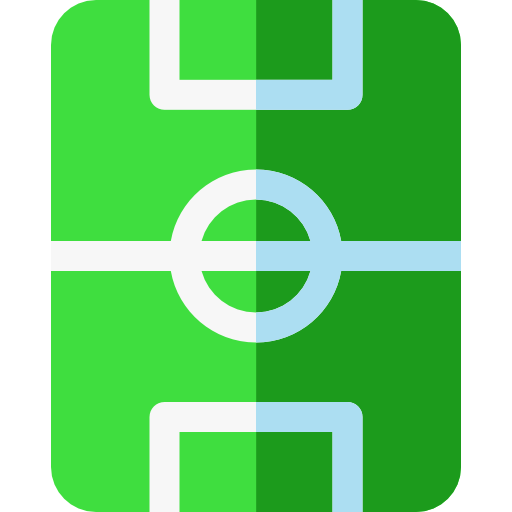 Football field Basic Rounded Flat icon