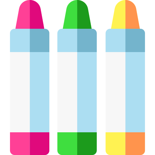 Crayons icon Basic Rounded Flat