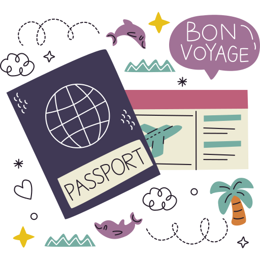 passeport gratuit sticker