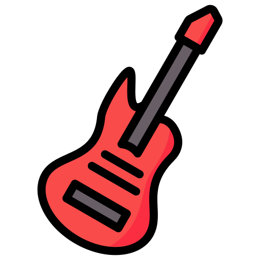 guitarra electrica icono gratis