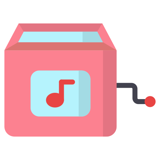 caja de música icono gratis