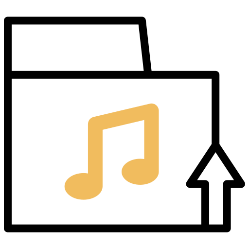 Upload - Free music icons