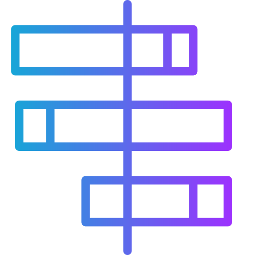 gráfico de barras horizontales icono gratis