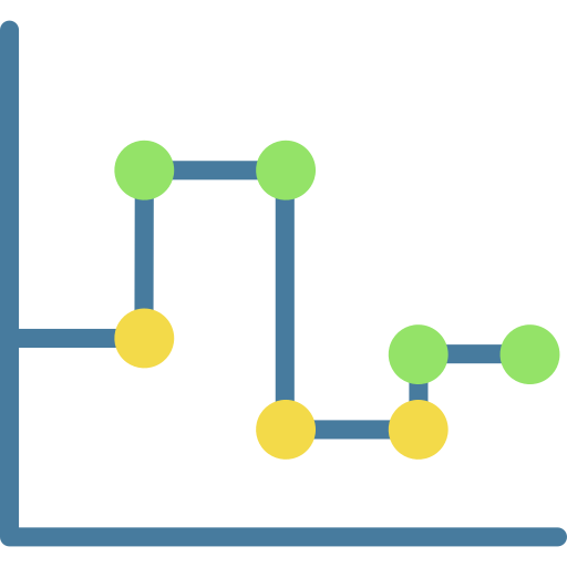 gráfico de linea icono gratis