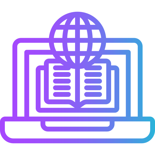 aprendizaje digital icono gratis