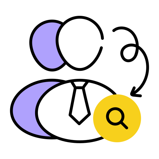 Profile search free icon