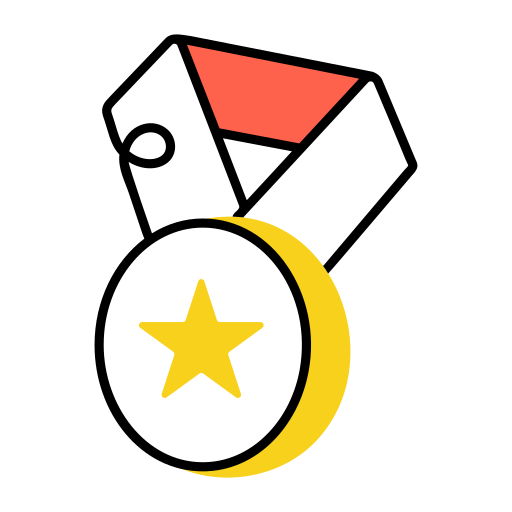medalha de ouro grátis ícone