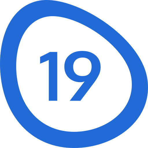 diecinueve icono gratis