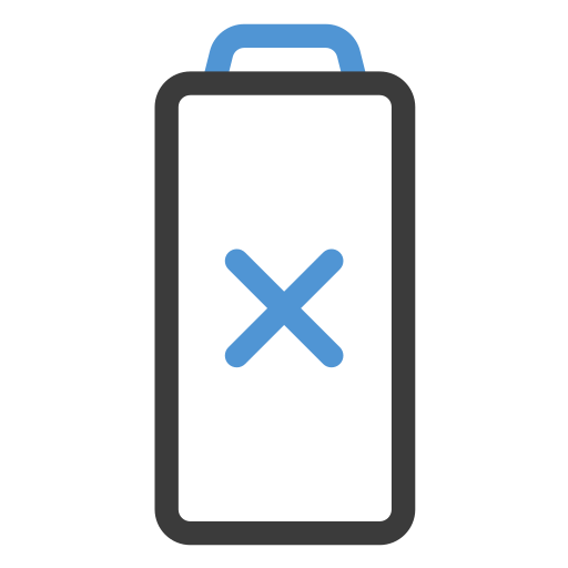 batería agotada icono gratis