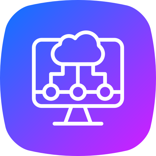 computación en la nube icono gratis