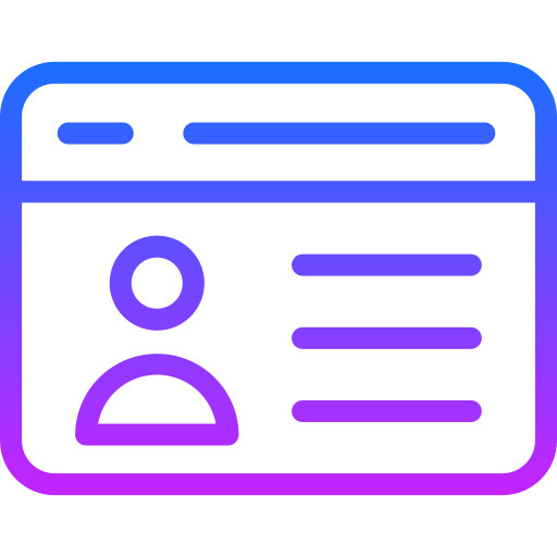 Удостоверение личности бесплатно иконка Удостоверение личности бесплатно иконка