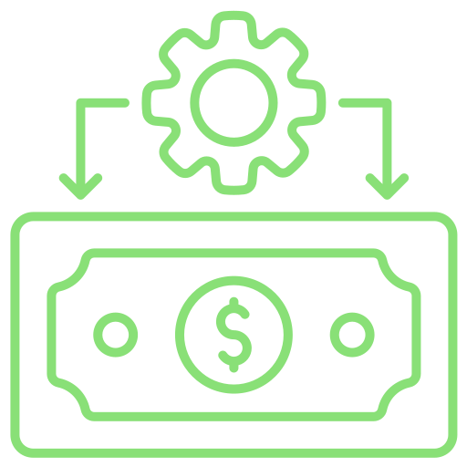 administración del dinero icono gratis