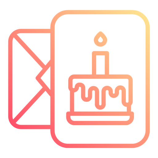 tarjeta de cumpleaños icono gratis