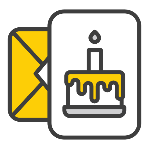 tarjeta de cumpleaños icono gratis