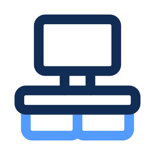 mesa de televisión icono gratis