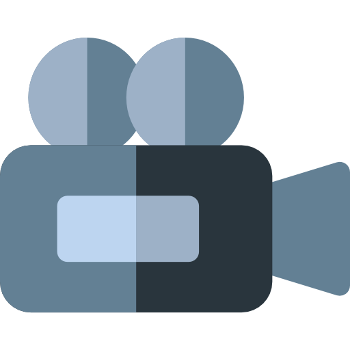 Video camera Basic Rounded Flat icon