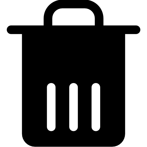 Delete Basic Rounded Filled icon