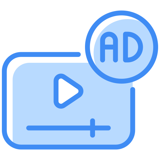 anuncio de vídeo icono gratis