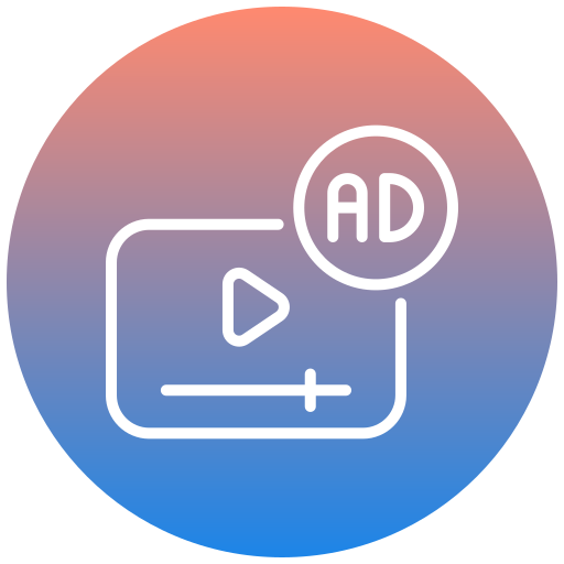 anuncio de vídeo icono gratis