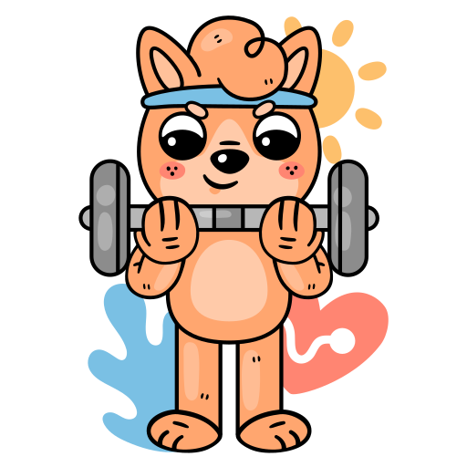 Barbell free sticker Barbell free sticker