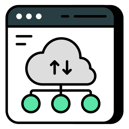 transferencia de datos icono gratis