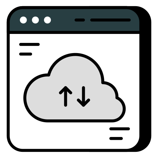 transferencia de datos icono gratis