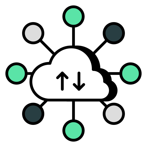 transferencia de datos icono gratis