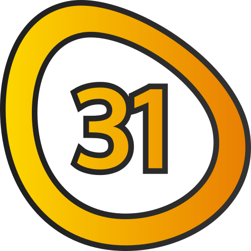 trinta e um grátis ícone trinta e um grátis ícone