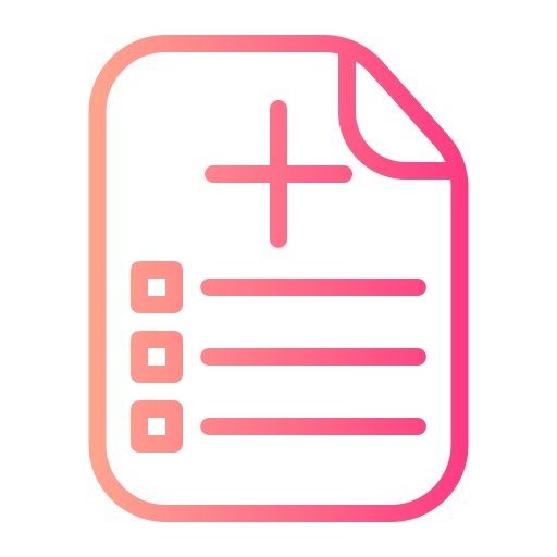 informe médico icono gratis