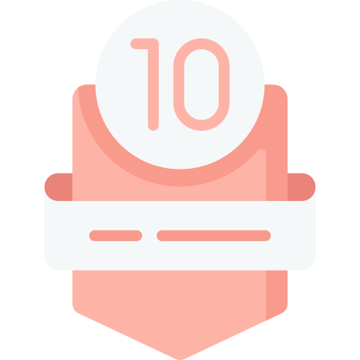 numero 10 icono gratis