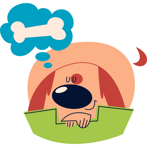 chien gratuit sticker