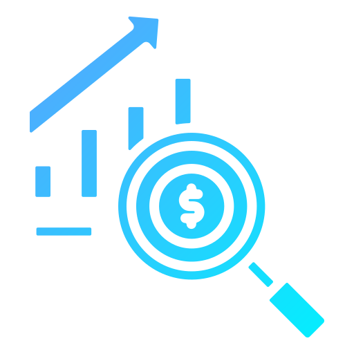 investigación de mercado icono gratis