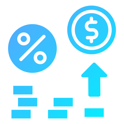 tasa de interés icono gratis