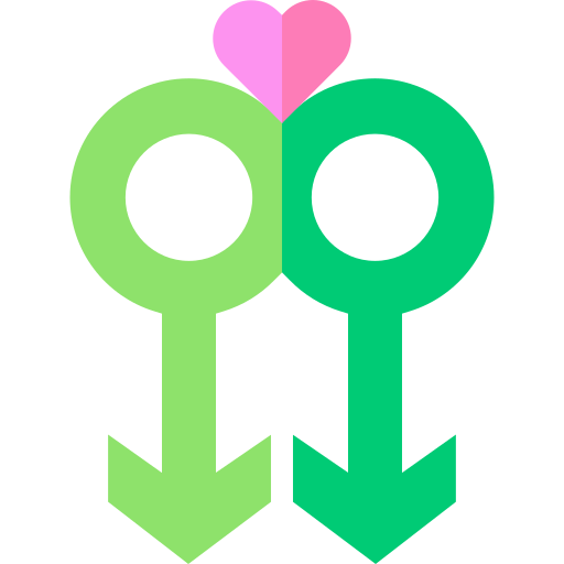 amor gay icono gratis