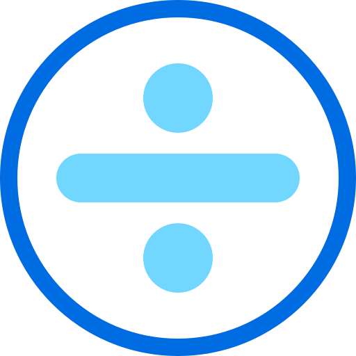 división icono gratis