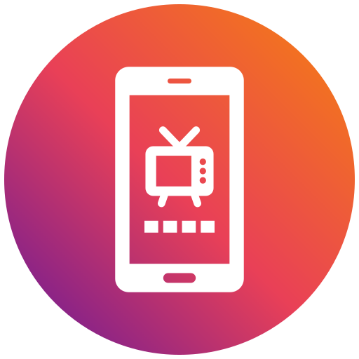 aplicación de televisión icono gratis