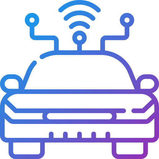 Connected car free icon