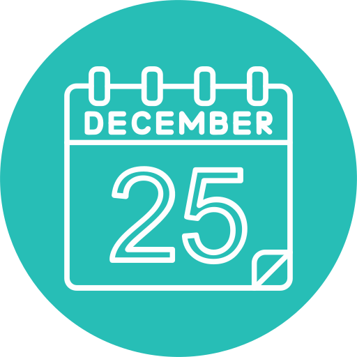 25 de diciembre icono gratis