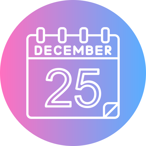 25 de diciembre icono gratis