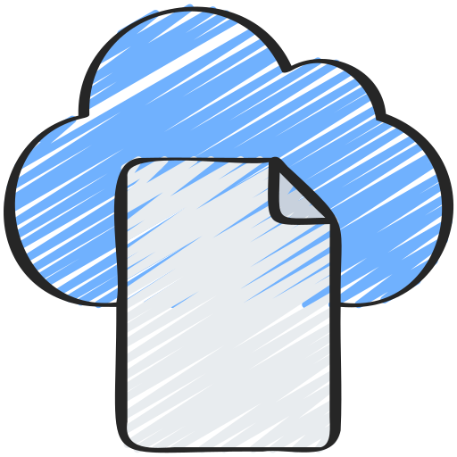 archivo en la nube icono gratis