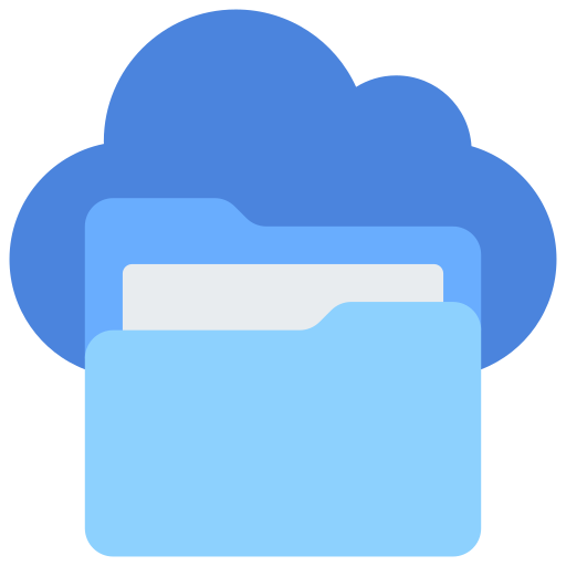 carpeta de la nube icono gratis