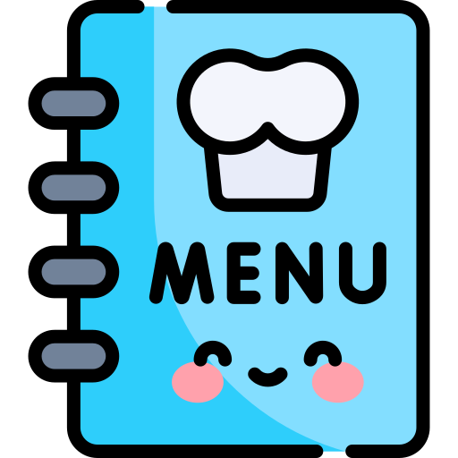 restaurant menu icon vector