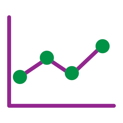 gráfico de linea icono gratis