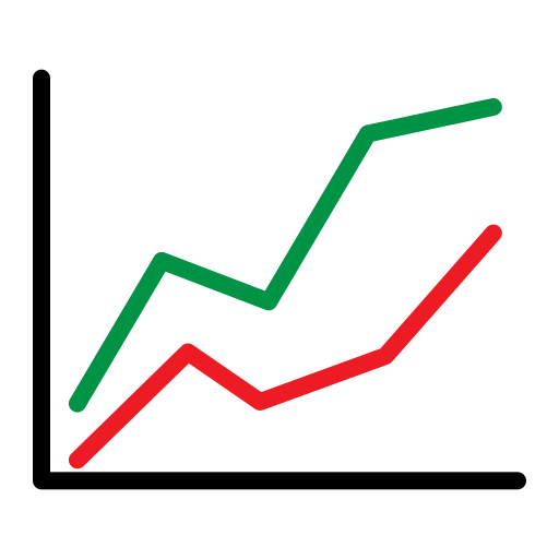 Line chart - Free business and finance icons