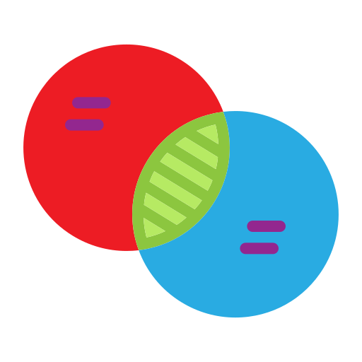 diagrama de venn icono gratis